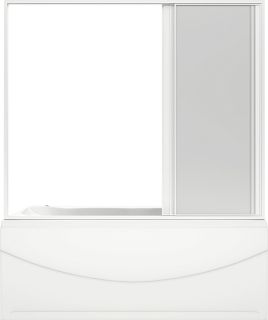 Шторка на ванну Bas Ахин, Мальта, Атланта, Нептун, Индика 3 ств., стекло прозрачное